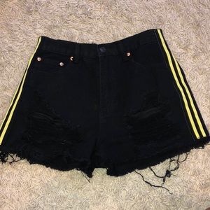 Black Jean Shorts- SIGNATURE8 brand